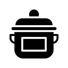 cooking pot glyph icon