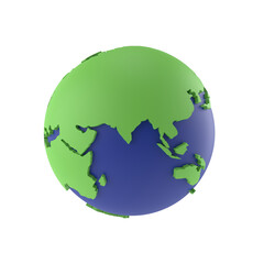 Travel and go on vacation concept 3d illustration icon composition with pins of trip route at globe