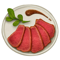 Grilled beef steak ribeye on wooden cutting board