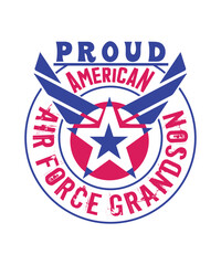 proud american air force grandson svg