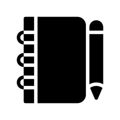 notebook glyph icon