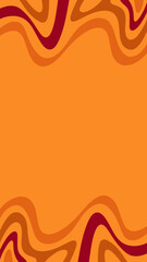 abstract orange background with wave pattern element