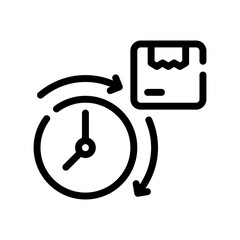 hours line icon