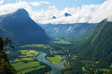 Andalsnes fjords in norway