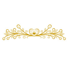 Golden Wedding Invitation Ornament