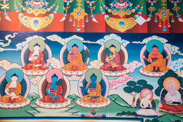 Buddhas, Frescoes of Pyang Monastery