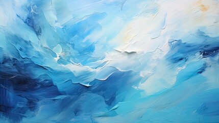 Obraz premium Modern Impressionism. Wall Poster Print Template with Abstract Painting Art and Oil Painting Style Background Texture 