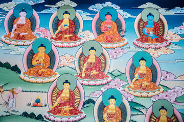 Buddhas, Frescoes of Pyang Monastery