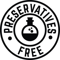 Preservatives free icon, No preservatives  - obrazy, fototapety, plakaty