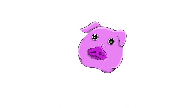 animated video of the pig's head icon