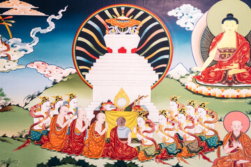 Buddha Cremation, Sangha Terrestrial and Celestial