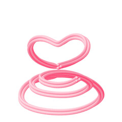 Naklejka premium pink ribbon isolated on white