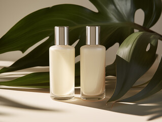 empty bottle of the euphoria cream lying on top of a white linen,  skin care skin care package