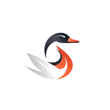 swan logo vector design template