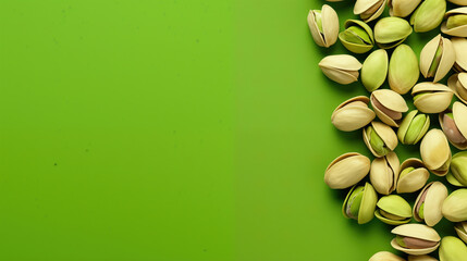 Pistachio Day on a solid background with copy space