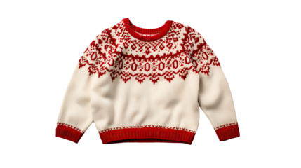 Christmas Sweater. Isolated on transparent background