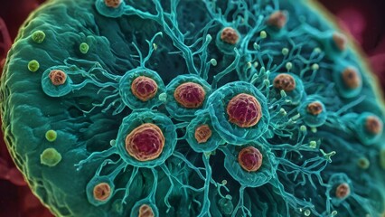 microbiology, Cell under microscrope