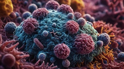 microbiology, Cell under microscrope