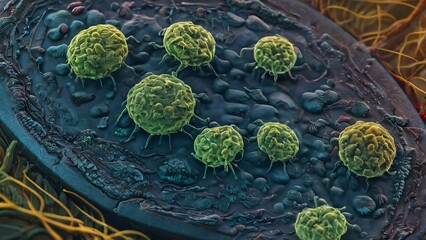 microbiology, Cell under microscrope