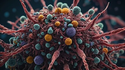 microbiology, Cell under microscrope