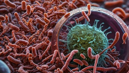 microbiology, Cell under microscrope