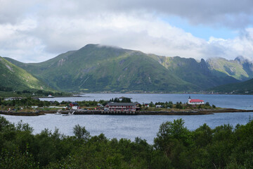 Fototapeta na wymiar lofoten islands in norway