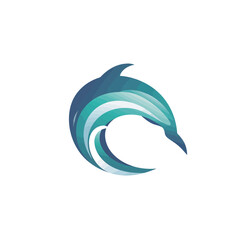 Dolphin Logo Template vector icon illustration design