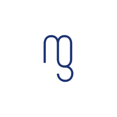 Letter m g logo design timeless emblem brand identity logotype abstract minimalist monogram typography vector editable	