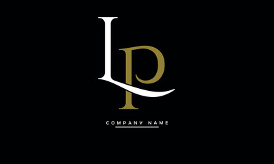 PL, LP, P, L Abstract Letters Logo Monogram