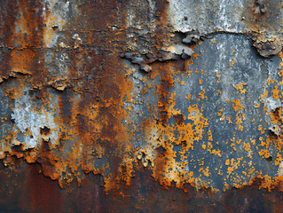 Rusty Metal Texture: Aged, Weathered, and Distressed Iron Surface with Corrosion, Perfect for Industrial, Vintage, and Grunge Design Themes