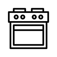 cooking stove line icon