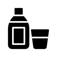 water bottle glyph icon