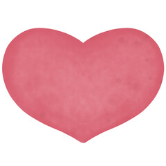 Red heart on white background Valentine's day