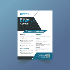 Modern Corporate flyer design template.