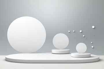 white round podium sphere