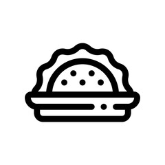 pastry line icon