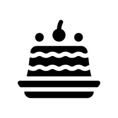 pudding glyph icon