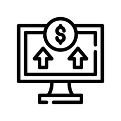 Obraz premium Revenue line icon