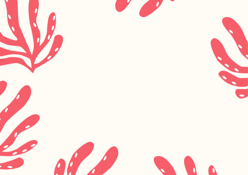 Coral postcard