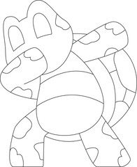 Turtle Hip Hop Dance Animal Vector Graphic Art Illustration
