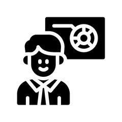 presentation glyph icon