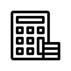 calculator line icon