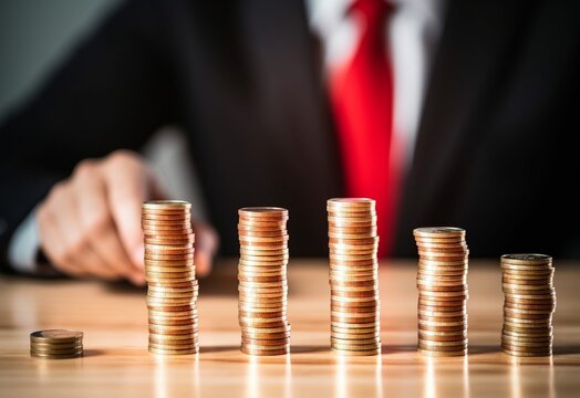 man with coins Generator by AI