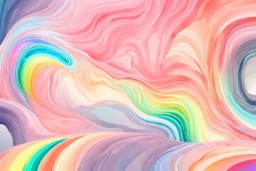 Background water color rainbow pastel soft wave liquid effect .Generate AI 