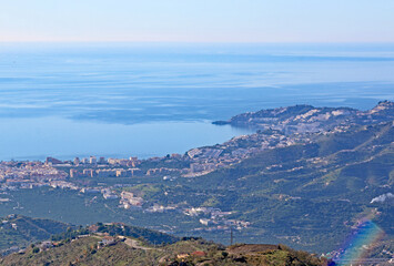 Costa Tropical from Itrabo in Andalucia, Spain