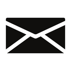 Mail symbol isolated on white background