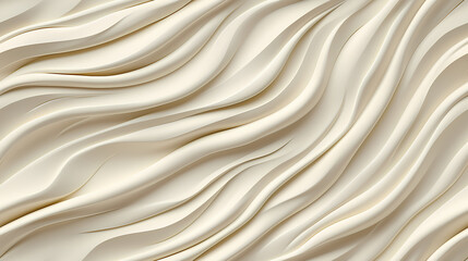 Obraz premium White light interior seamless background, line wave wall in a retro style