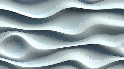 White light interior seamless background, line wave wall in a retro style - obrazy, fototapety, plakaty