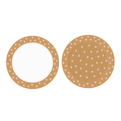 Bandage plaster medical vector icon illustration design template web. Wound sticker, medical bandage icon. Adhesive plaster. Plaster Filled Icon Vector Illustration