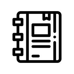 notebook line icon